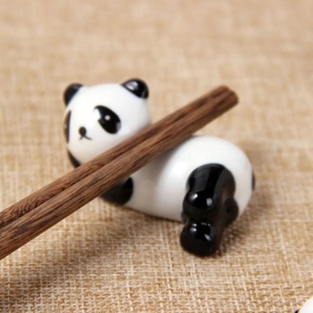1pc Cute Ceramic Animals Chopsticks Stand Rest Rack Porcelain Spoon Fork Holder 1pc Cute Ceramic Animals Chopsticks Stand Rest Rack Porcelain Spoon Fork Holder