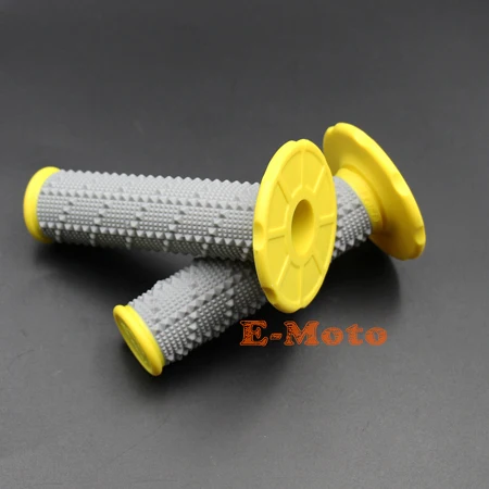 YELLOW Желтые ручки на руль, резиновая подушка, верх, гелевые ручки для KTM EXC EXCF SX SXF SXS MXC MX, питбайк, Мотокросс, мотоцикл, E-Moto - Цвет: YELLOW