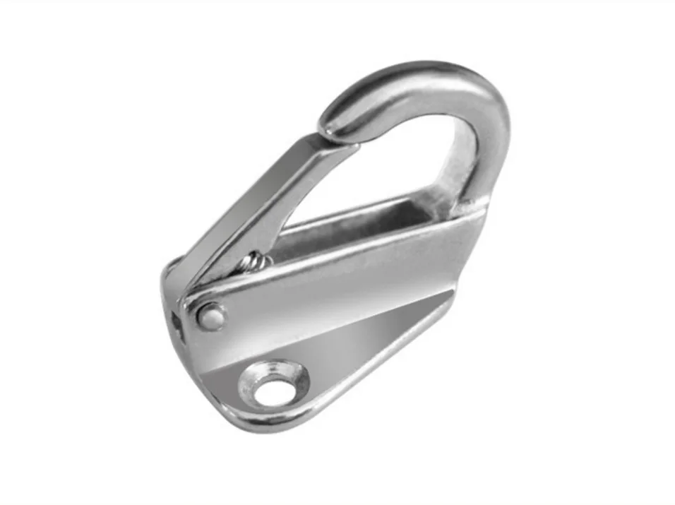 Marine Boat 43mm Stainless Steel 316 Fender Spring Hook Snap Fending Hook Attach Rope Boat Sail Tug Ship marine Hardware FH01
