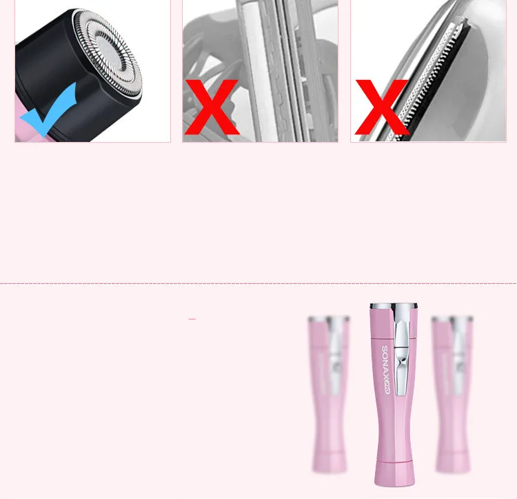 Mulher depilador elétrico lady shaver lavável biquíni