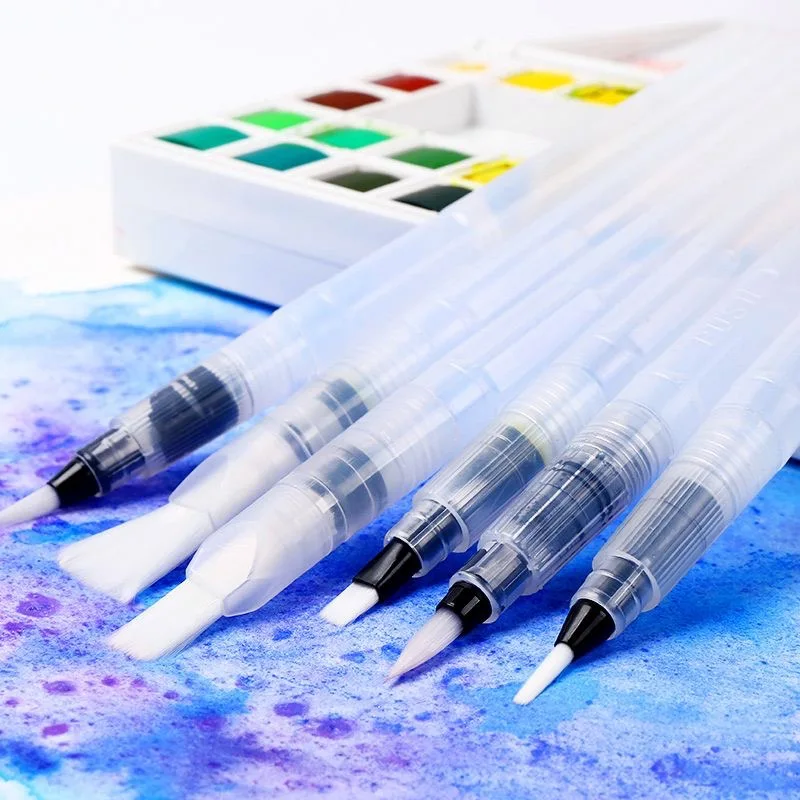 Акварельная Кисть ручка художественные маркеры кисть для покраски для рисования многоразовая ручка каллиграфия маркеры щеток Набор акварельных кистей