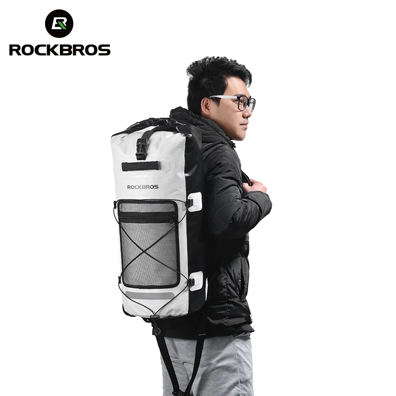 

ROCKBROS Cycling Bag 28L Large capacity MTB Bike Water Storage Bags Foldable Waterproof Camping Drifting Backpack Swimming Bags