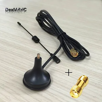

433Mhz radio antenna 3dbi magnetic base extension cable 1.5m SMA male + SMA female switch SMA female RF coax adapter coupler