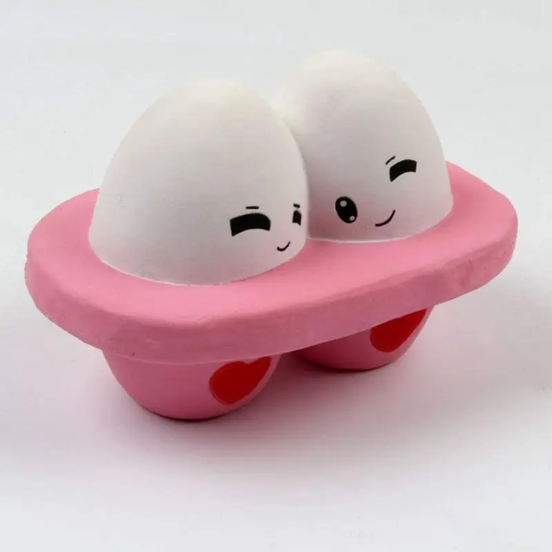 Игрушки для снятия стресса, мягкий при нажатии Kawaii яйца Ароматические jumbo постепенно возвращающий форму игрушка-давилка телефон шарм