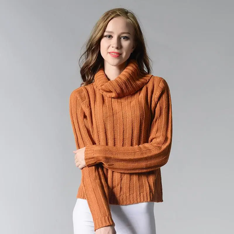 Winter Women Casual Sweater Pullovers Long Sleeve Vintage