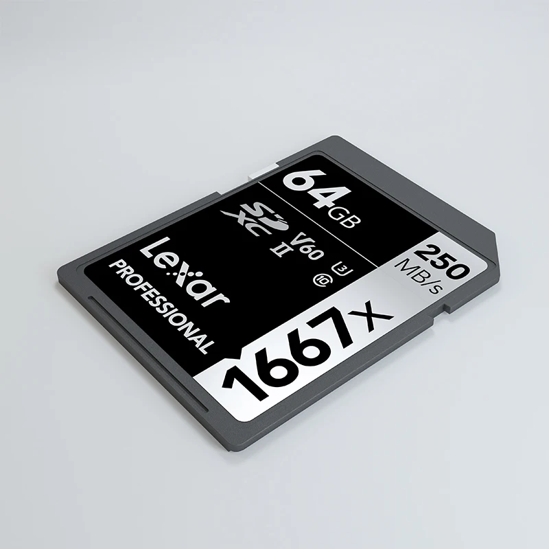 Lexar 1667x128 Гб 64 Гб V60 250 МБ/с. sd карты 256 ГБ SDXC UHS-II U3 флэш-карты памяти высокой скорости для 3D 4K HD видео