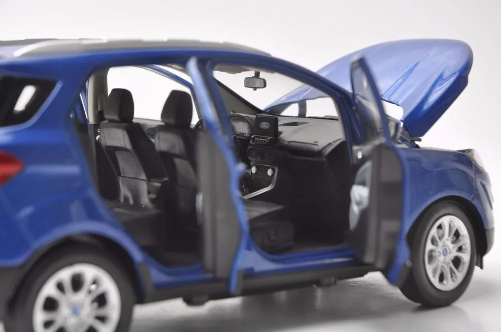 1:18 литая модель для Ford ECOSPORT синий мини внедорожник игрушечный автомобиль миниатюрная Коллекция подарков