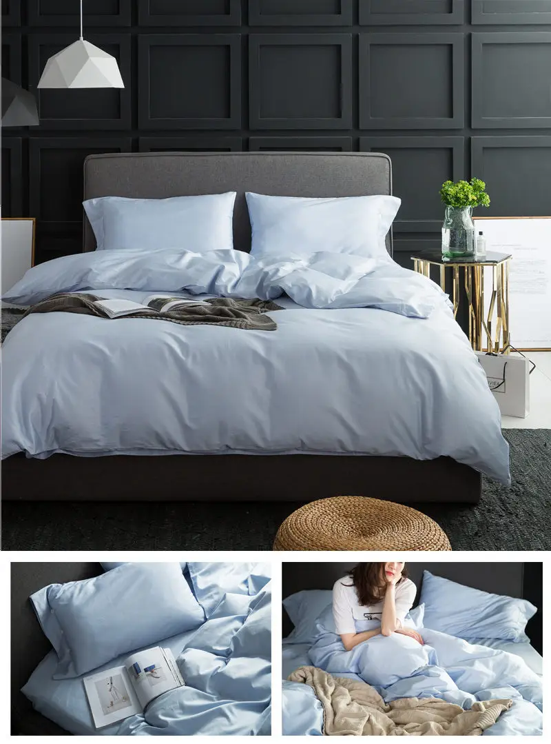 cotton bedding set bed cover fitted sheet mattress cover 11