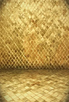 

Laeacco Luxurious Brilliant Tiled Wall Floor Portrait Photographic Backdrops Customized Photography Background For Photo Studio