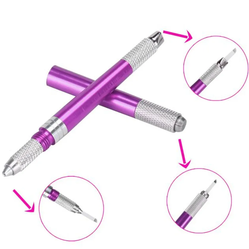 

Professional Manual Eyebrow Tatto Pen Single Head Permanent Embroidered Eyebrow Makeup Tattoo Machine Tools 161117