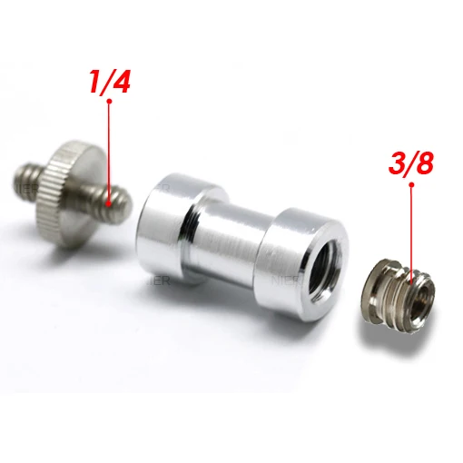 Connexion Trépied Filetage Mâle Adaptateur Fileté 1/4-20 Vers 5/8-11 Pour Trépied Niveau Laser - 2 Pièces Support Niveau Laser