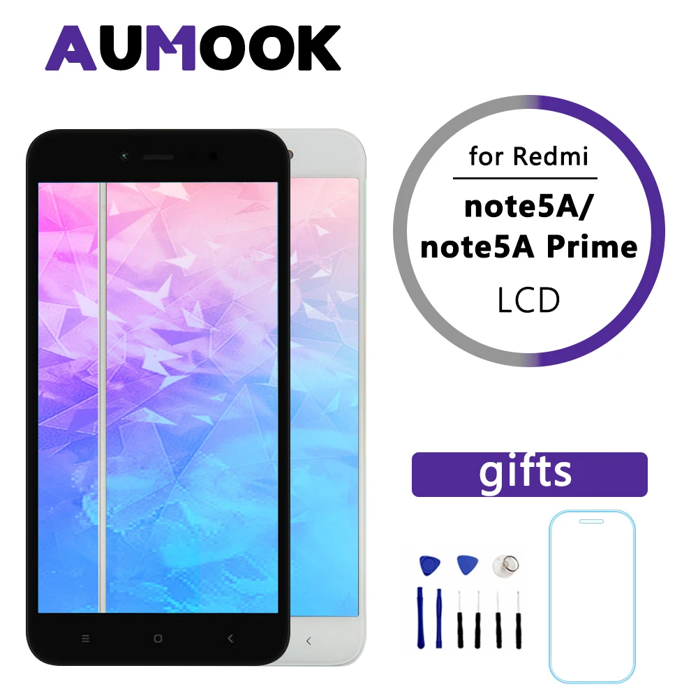Cena Wysokiej jakości wyświetlacz LCD dla Xiaomi Redmi uwaga 5A ekran dotykowy LCD + ramka dla Redmi uwaga 5A Prime LCD Y1 Y1 lite wyświetlacz