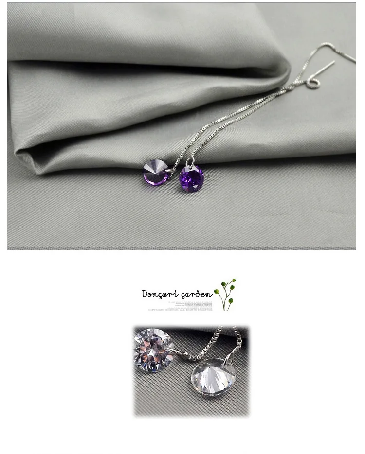 Серьги из серебра 925 пробы с фианитом 2 цвета|earings gold|earring makingearings |