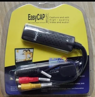 

2Pcs UTV007 USB 2.0 Video Easiercap TV DVD VHS Capture Card Audio AV Adapter for Computer/CCTV Camera