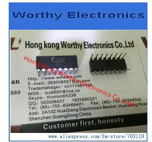 

Free shipping 10PCS/LOT IC CTLR PFC/PWM COMBO 16DIP FAN4800CSNY