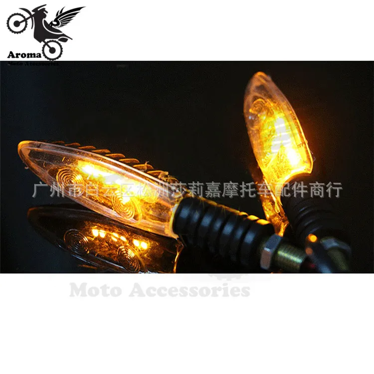 Черный мотоцикл указатель поворота для Harley Davidson CG универсальный LED желтое