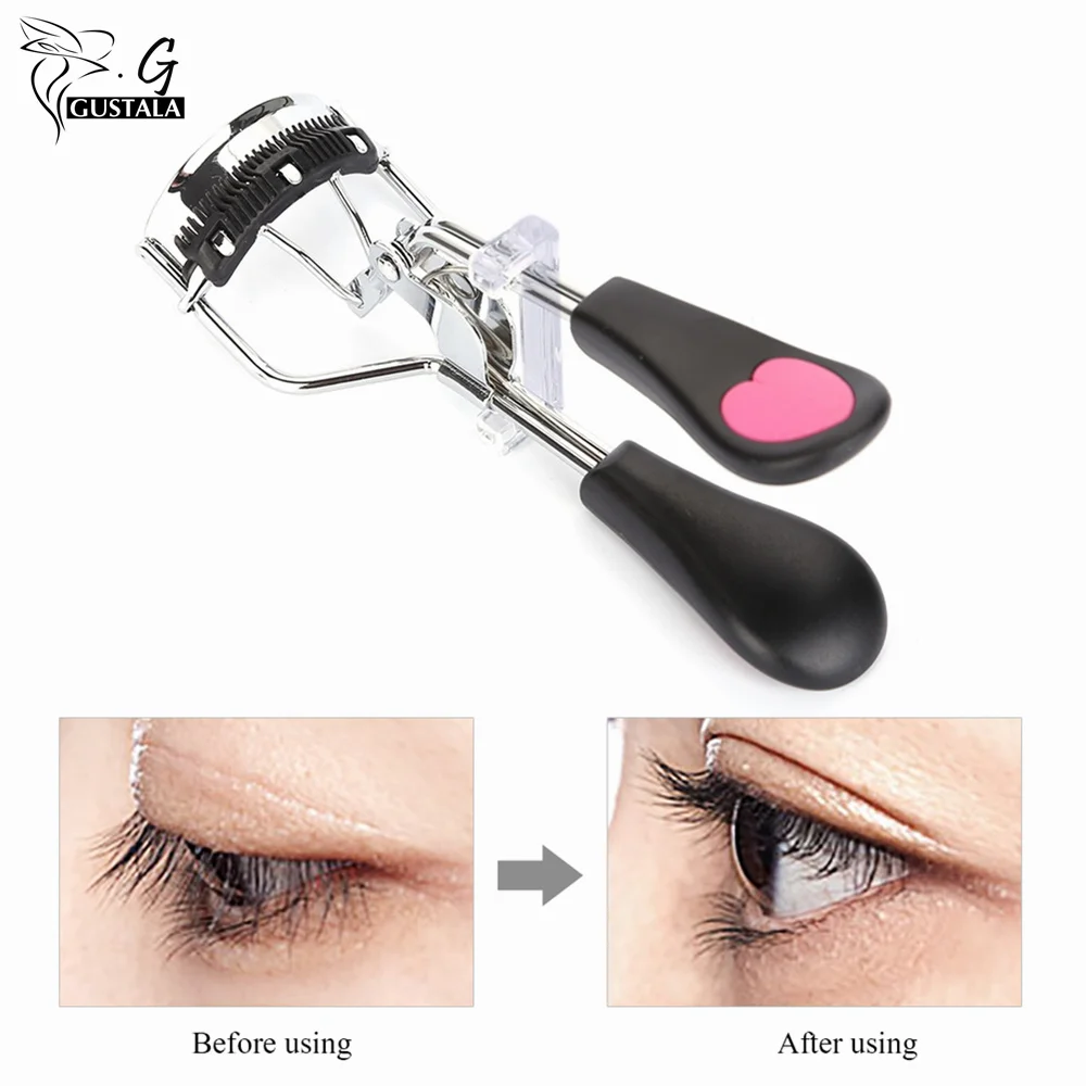 Gustala Brand Eyelashes Tweezers Eyelash Curler Eyelash Portable