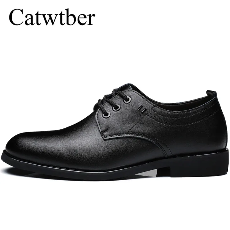 

Catwtber cowhide leather men dress shoes brown black oxford shoes for men business formal leather crocodile grain men flat shoes