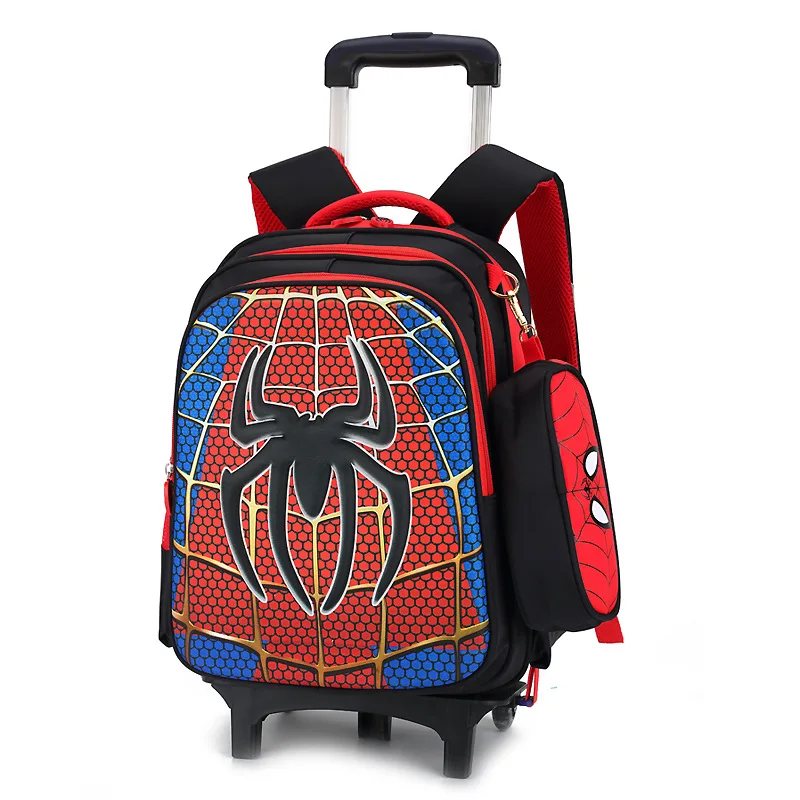 Тележка детская Школьные ранцы Mochilas дети Рюкзаки с колеса тележки Чемодан для