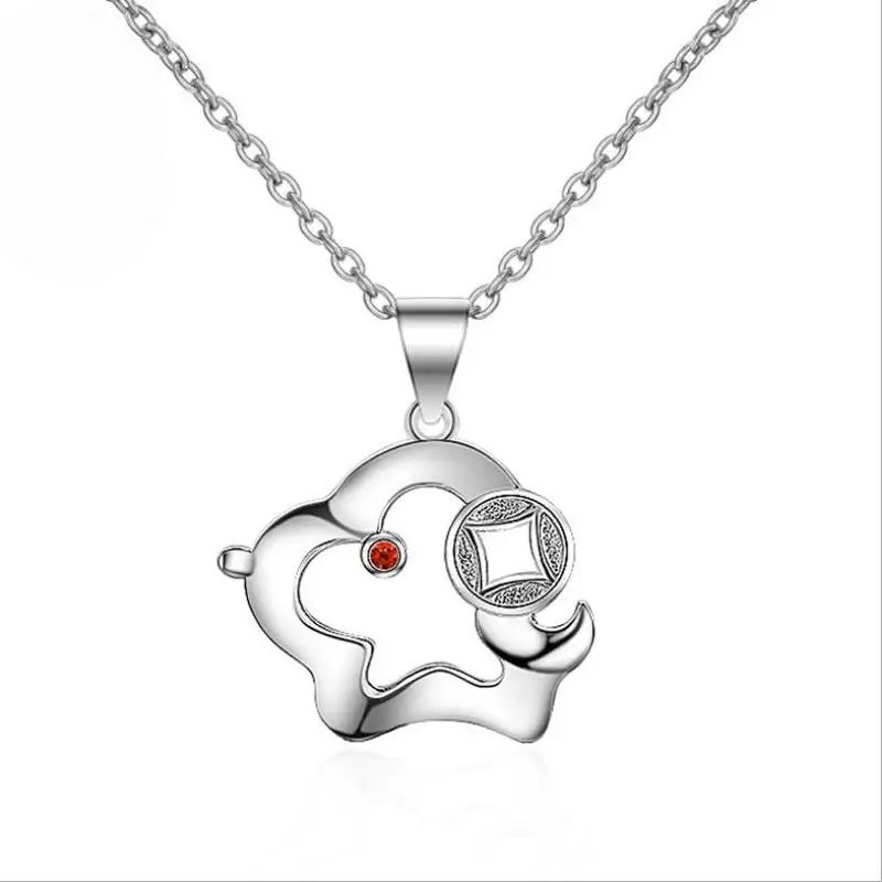 

Everoyal Charm Lady 925 Sterling Silver Necklace For Women Accessories Fashion Zircon Dog Pendant Necklace For Girls Jewelry Hot
