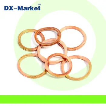 

m24*30*1.5 , 20pcs , m24 Copper flat washer , High quality Copper gaskets fasteners , bolt parts