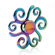 Цветы красочные Спиннер EDC ручной Спиннер аутизм СДВГ Дети Рождественские подарки металлические пальчиковые игрушки Спиннеры