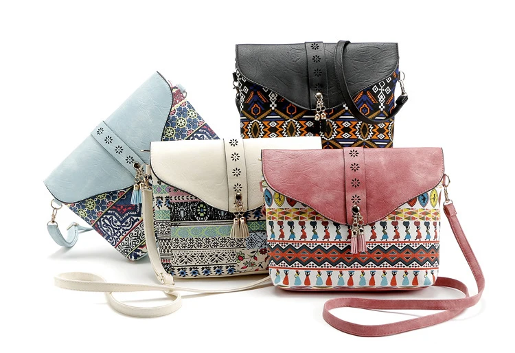 SUDS модные женские сумки через плечо с принтом, сумки-мессенджеры с маленькими цветочками, высококачественные сумки на плечо для женщин, винтажные сумки