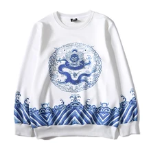 3D Hoodies Men’s Harujuku Sweatshirts Print Dragon Waves Hip Hop Moletom Masculino Unisex Brand Autumn Tops Clothing S-XXL