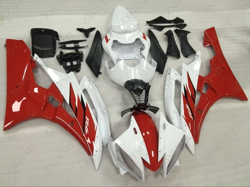 

Full Body Kits for YAMAHA YZFR6 2006 - 2007 White Red Fairing YZFR6 07 Abs Fairing YZF R6 06