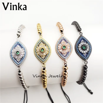 

10pcs New! fashion CZ link eye charm flower eye connector luxury charm adjustable bracelet wholesale jewelry gift