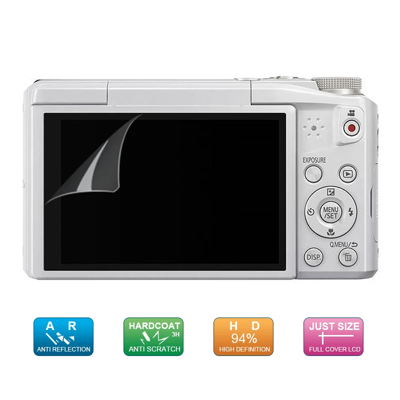 (6 Pz, 3 Pack) Display Pellicola Screen Display Protector Per Panasonic Lumix Dmc Zs50 Tz70 Fx700 Fz47 Zs45 Tz57 Tx1 Tz85 G5