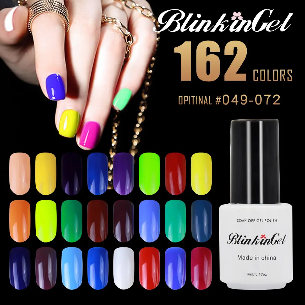 BlinkinGel 1 шт. полимерный УФ гель для ногтей неоновый блеск Nagellak Перманентный лак