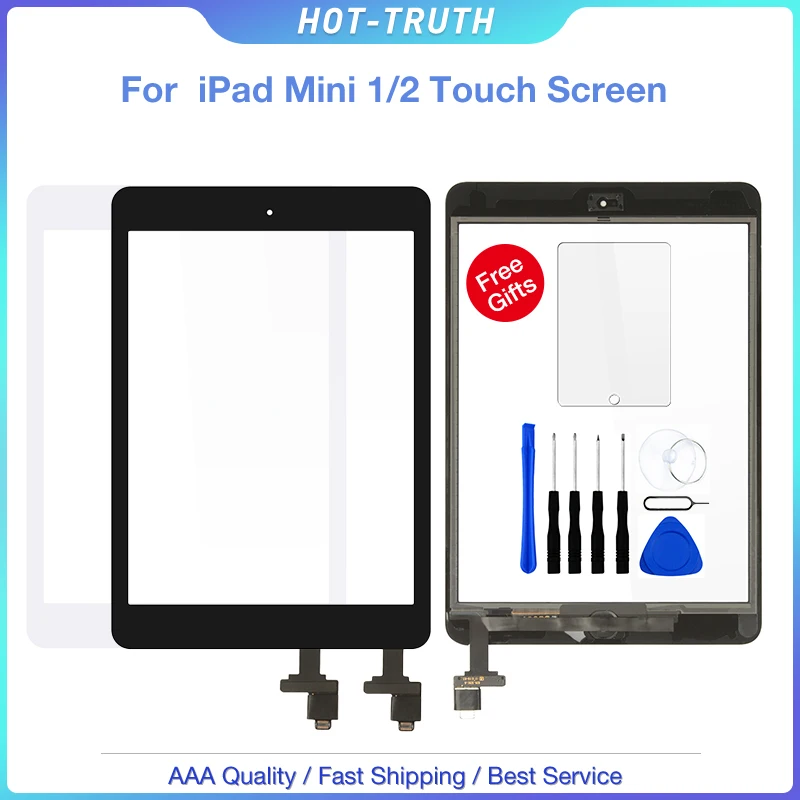 1 шт. для iPad Mini 2 A1432 A1454 A1455 A1489 A1490 A149 сенсорный экран ЖК-дигитайзер Датчик + IC чип