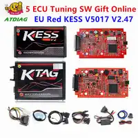 Best Unlimited Token! KTAG 7.020 KESS 5.017 เครื่องมือการเขียนโปรแกรม ECU K-: V7.020 SW 2.25 V2.47 พร้อม GPT ฟังก์ชั่นดีกว่า Ktm100