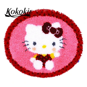 

latch hooking kussen diy tapijt latch hook kits rug printed canvas cartoon pattern diy needle for carpet embroidery needlework