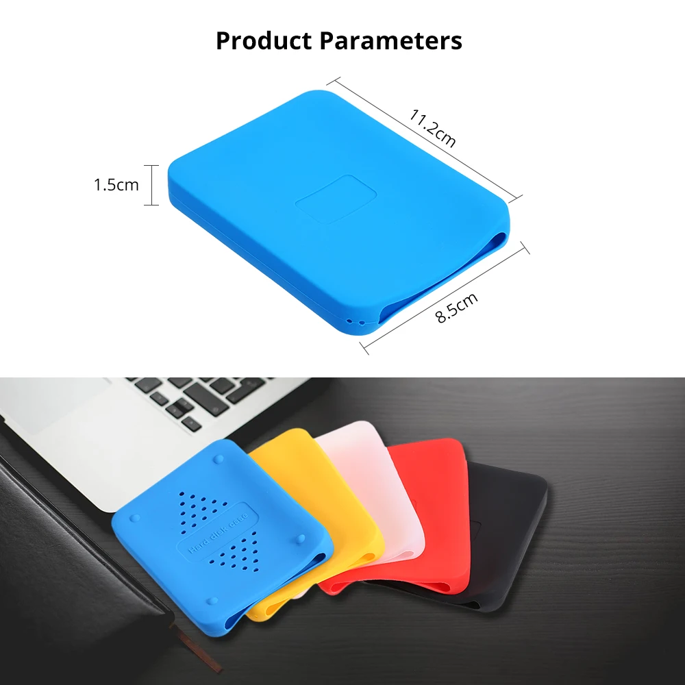 2.5inch Silicone Case HDD Bags Case Hard Drive Disk Cover Protector Skin Ultra Soft 2.5\