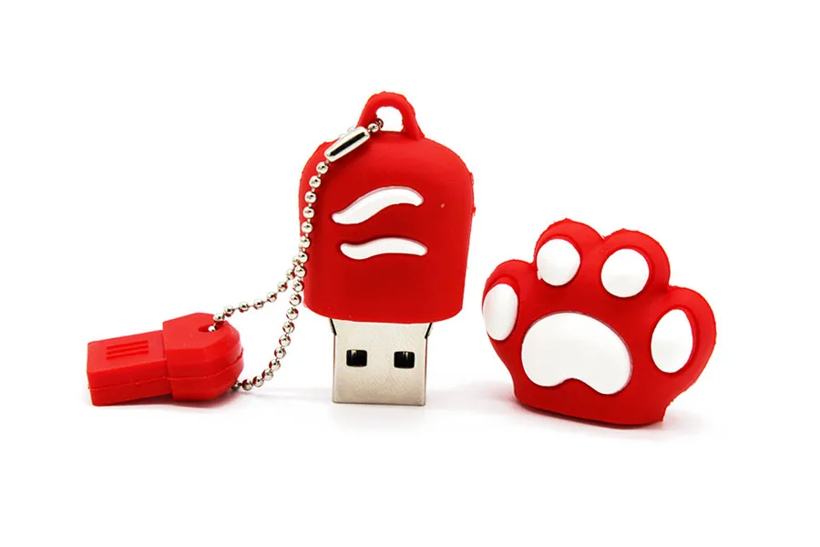 TEXT ME 64GB мультфильм М Кот коготь usb флеш-накопитель usb 2,0 4GB 8GB 16GB 32GB флешка, подарок usb