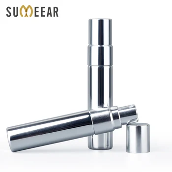 

50Pieces/Lot 5ML Mini Perfume Bottle Atomizer UV Plating Silver Glass Perfume Bottle Spray Refillable Perfume Bottles