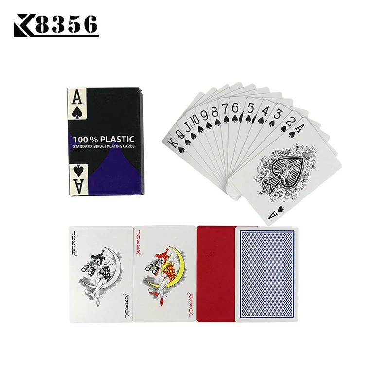 K8356 10 компл./лот Baccarat Texas Hold'em пластиковые игральные карты водонепроницаемые атласные для покера карточная доска мост игра 2,28*3,46 дюймов