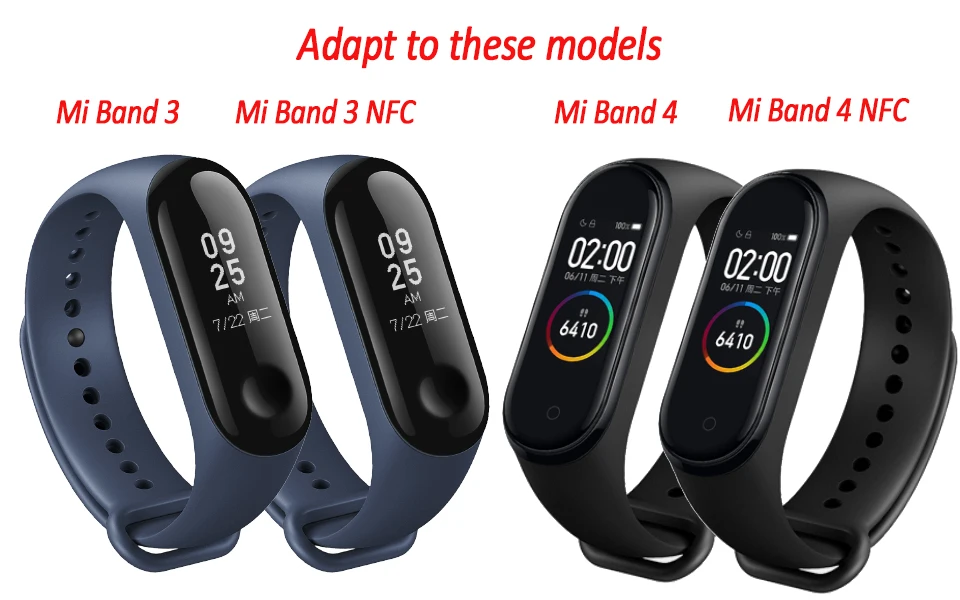 Для mi Band 4 ремешок цветной ремешок для Xiaomi mi браслет 4 Сменные аксессуары для mi Band 4 NFC силиконовый ремешок