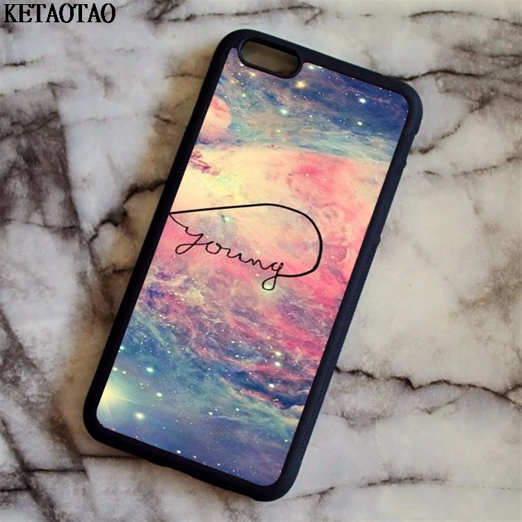 Темно-серый Чехол для телефона KETAOTAO viola Nebula BFF Best Friends s для samsung S3 S4 S5 S6 S7 S8 S9 Note 3 4 5 7 8 чехол из мягкого ТПУ резины и силикона - Цвет: Темно-серый