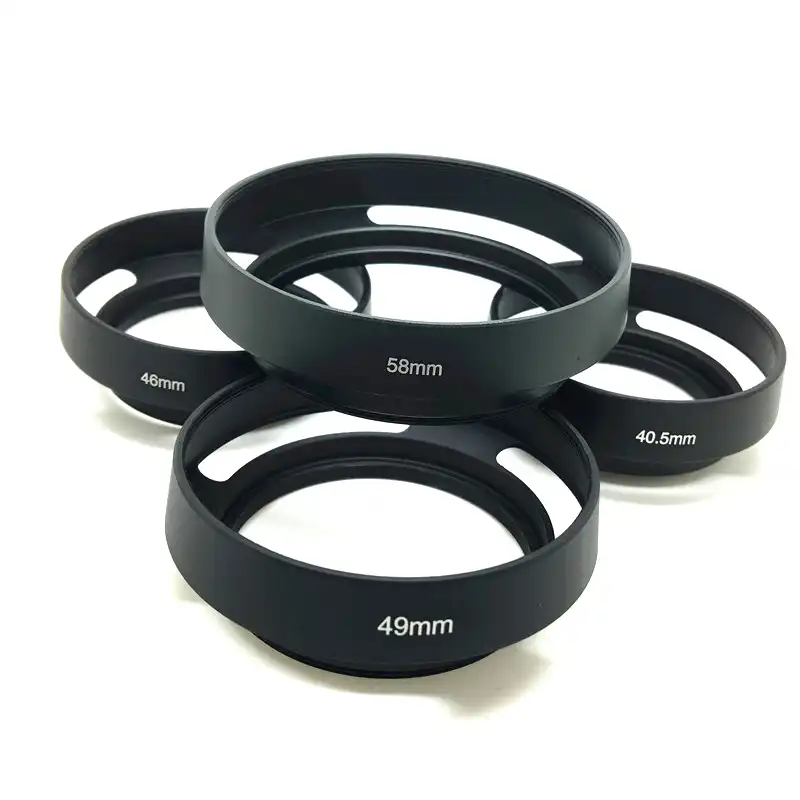 8 Sizes 3-Stage Collapsible 3 in 1 Rubber Lens Hood For Canon Nikon Pentax GD
