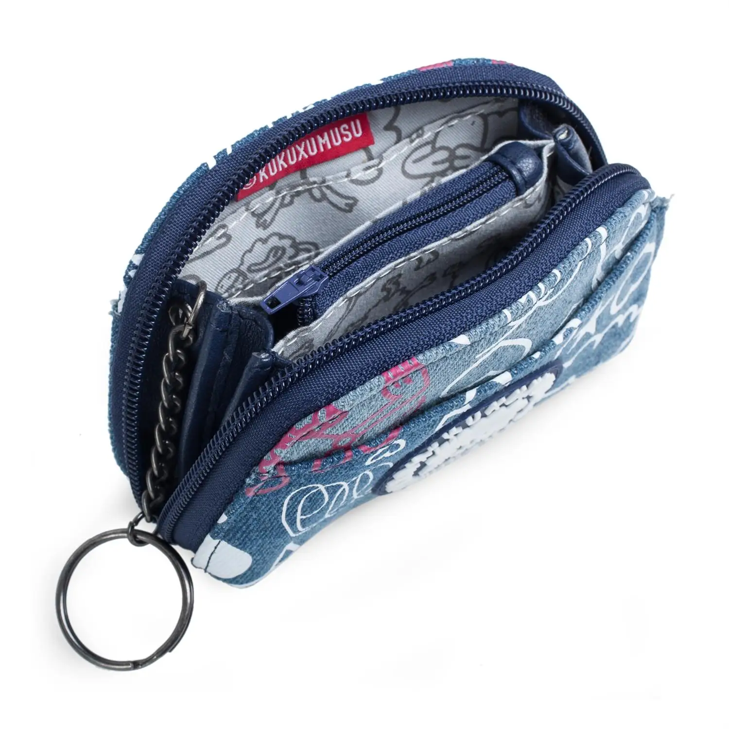 Kukuxumusu Coleccion Besukao Cartera Monedero De Mujer Lona Color Azul 93711|Monederos| AliExpress