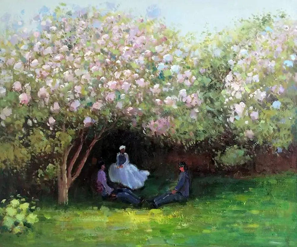 Сирень на солнце клод моне картина