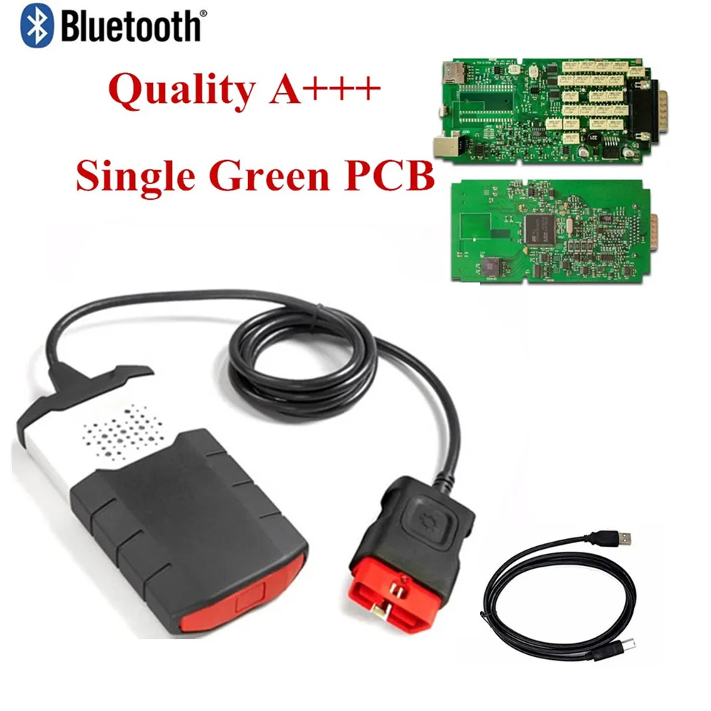 

Best Quality Single Green Board for delphis vd ds150e c-d-p 2016R0 Software keygen with bluetooth scanner for obd2 cars trucks