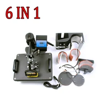Digital Manual Combo Heat Press Machines, 6 in 1 combo mug photo printing maqchine