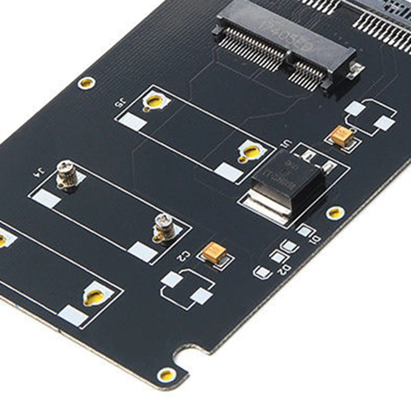 Mini Pcie mSATA SSD до 2,5 дюймов SATA3 адаптер карта с Чехол 7 мм Толщина Черный