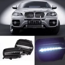 Brand New Updated LED Daytime Running Lights DRL With Black Fog Light Cover For BMW X6 2011-2012 Brand New Updated LED Daytime Running Lights DRL With Black Fog Light Cover For BMW X6 2011-2012