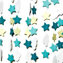 Облака и Звездная гирлянда, фон для фотостудии, реквизит для фото, украшение душевой кабины ребенка, посыпать ребенка, вечерние, пользовательские цветные гирлянды