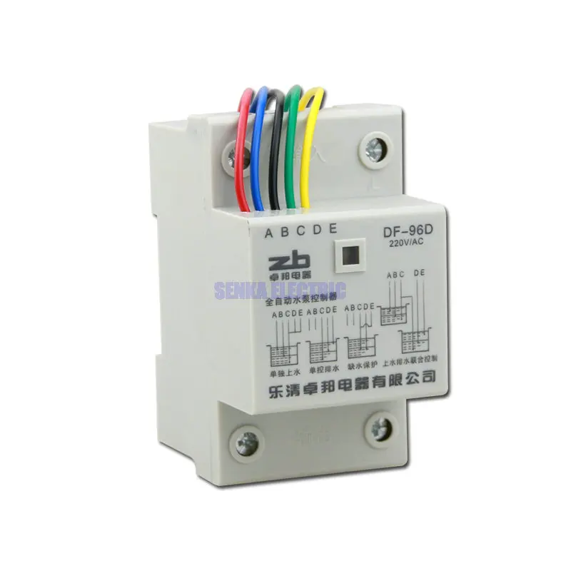 

220V 5A Din Rail Automatic Water Liquid Lever Controller Float Switch